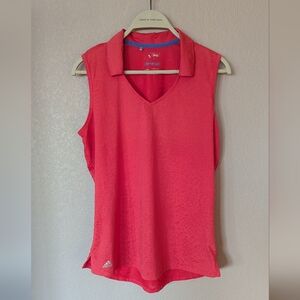 Adidas Women's Climacool Hot Pink/Coral Golf Tank Top
